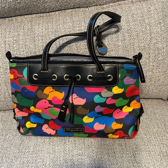 Dooney & Bourke Multicolor Duck Satchel - Picture 1 of 8
